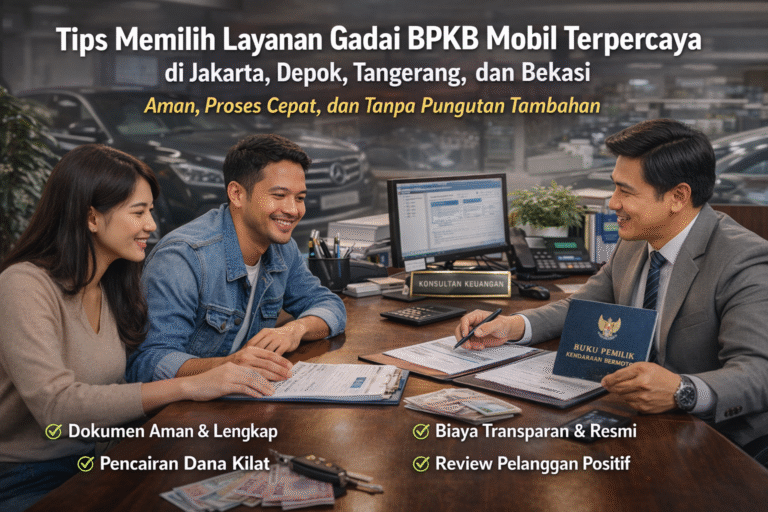 Tips Memilih Layanan Gadai BPKB Mobil Terpercaya di Jakarta, Depok, Tangerang, dan Bekasi