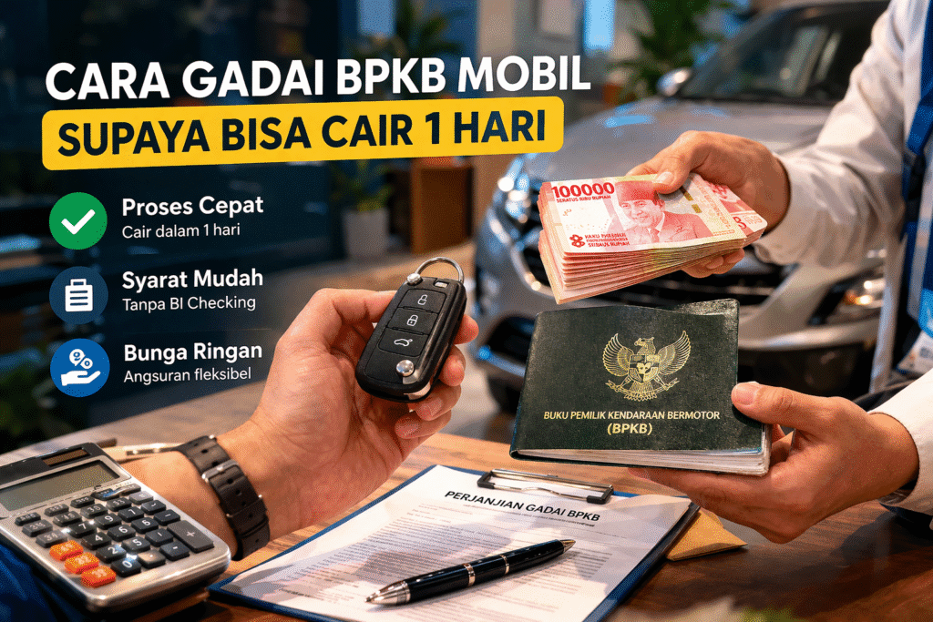 Panduan lengkap cara gadai bpkb mobil supaya bisa cair 1 hari kerja untuk kebutuhan dana darurat