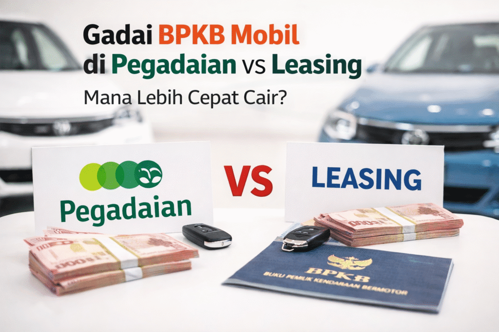 Perbandingan proses gadai BPKB mobil di Pegadaian dan perusahaan leasing agar cepat cair