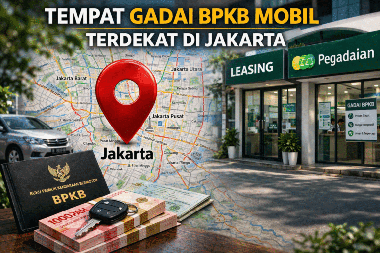 Tempat Gadai BPKB Mobil Terdekat di Jakarta Proses Cepat: Solusi Dana Tunai 1 Jam Cair!